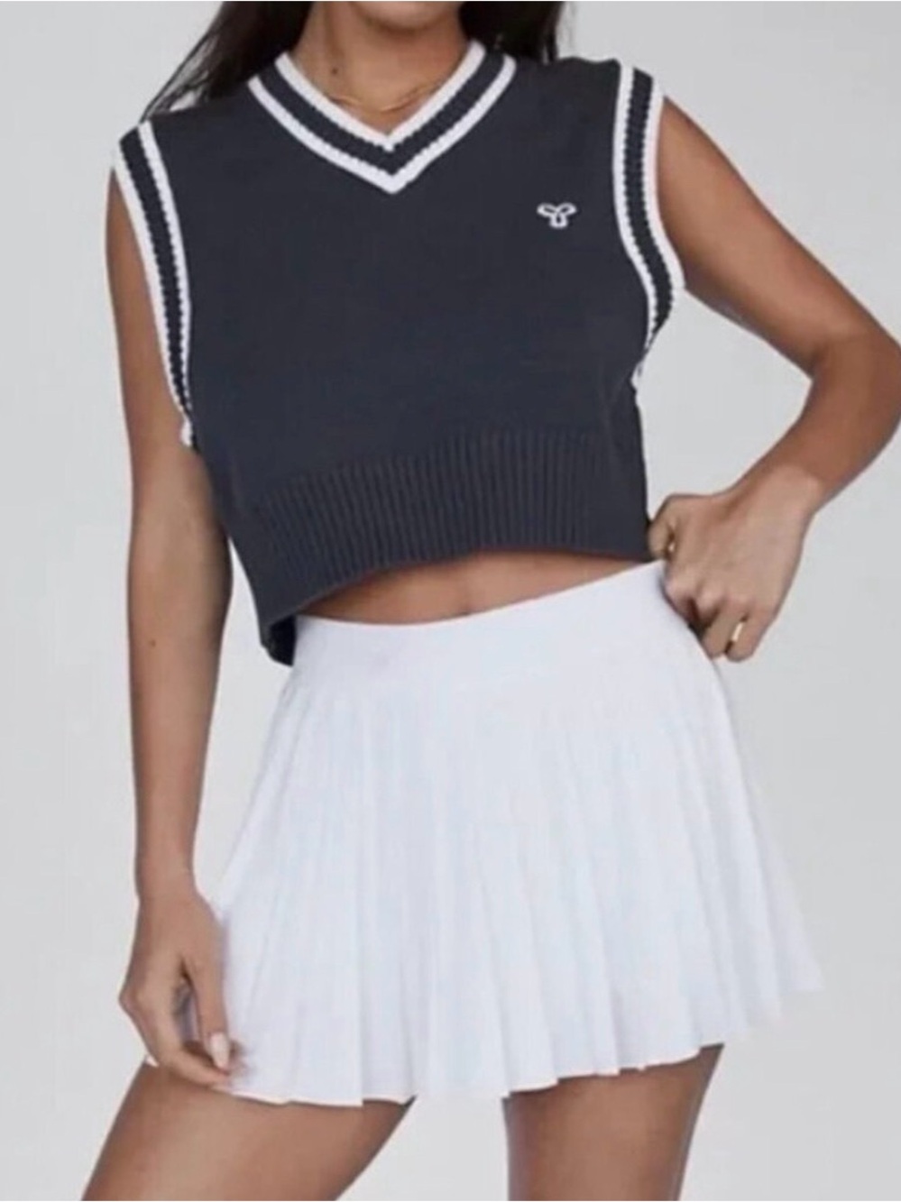 Aritzia TNA Ribbed Knit Marcy Vest